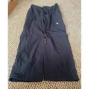 Mountain Hardwear Women's Convertible Cargo Pants Black Size 10 Zipoff Shorts